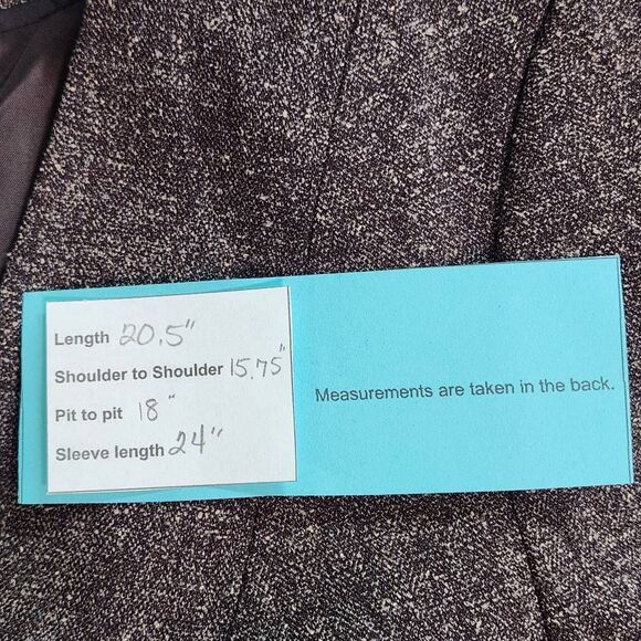 Worthington Brown Blazer NWT Size Medium Classic Brown Suit Jacket - Picture 10 of 10